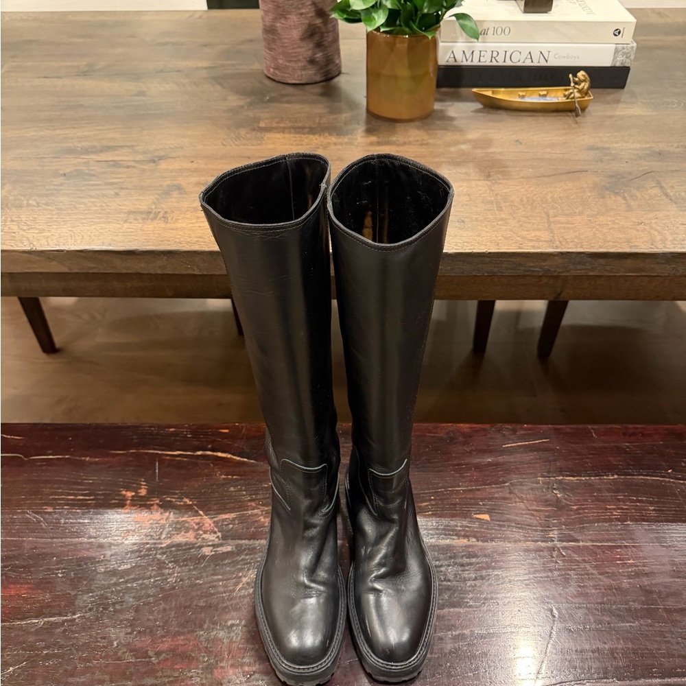 Jimmy Choo Black Leather Boots